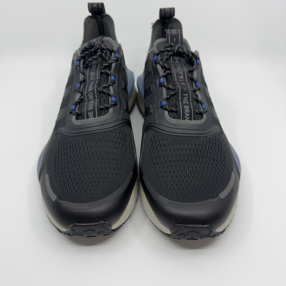 Adidas NMD v3 Mens 12 Black Blue White Rush Running Shoe Trainer Sneaker Stripes - Picture 3 of 16